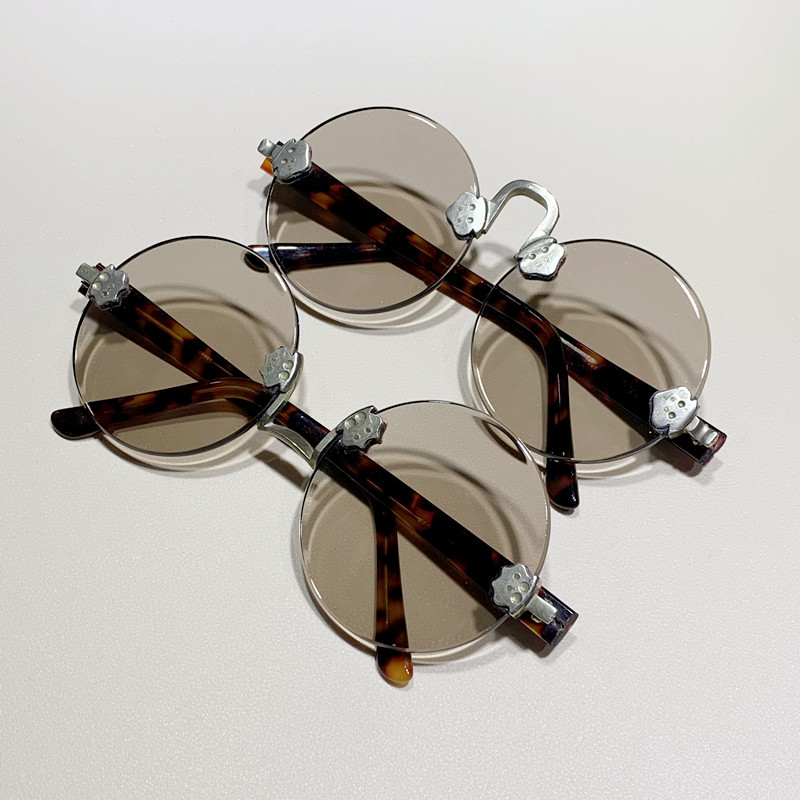 东海纯天然水晶石眼镜高档复古圆水晶太阳镜男款墨镜中老年养目镜