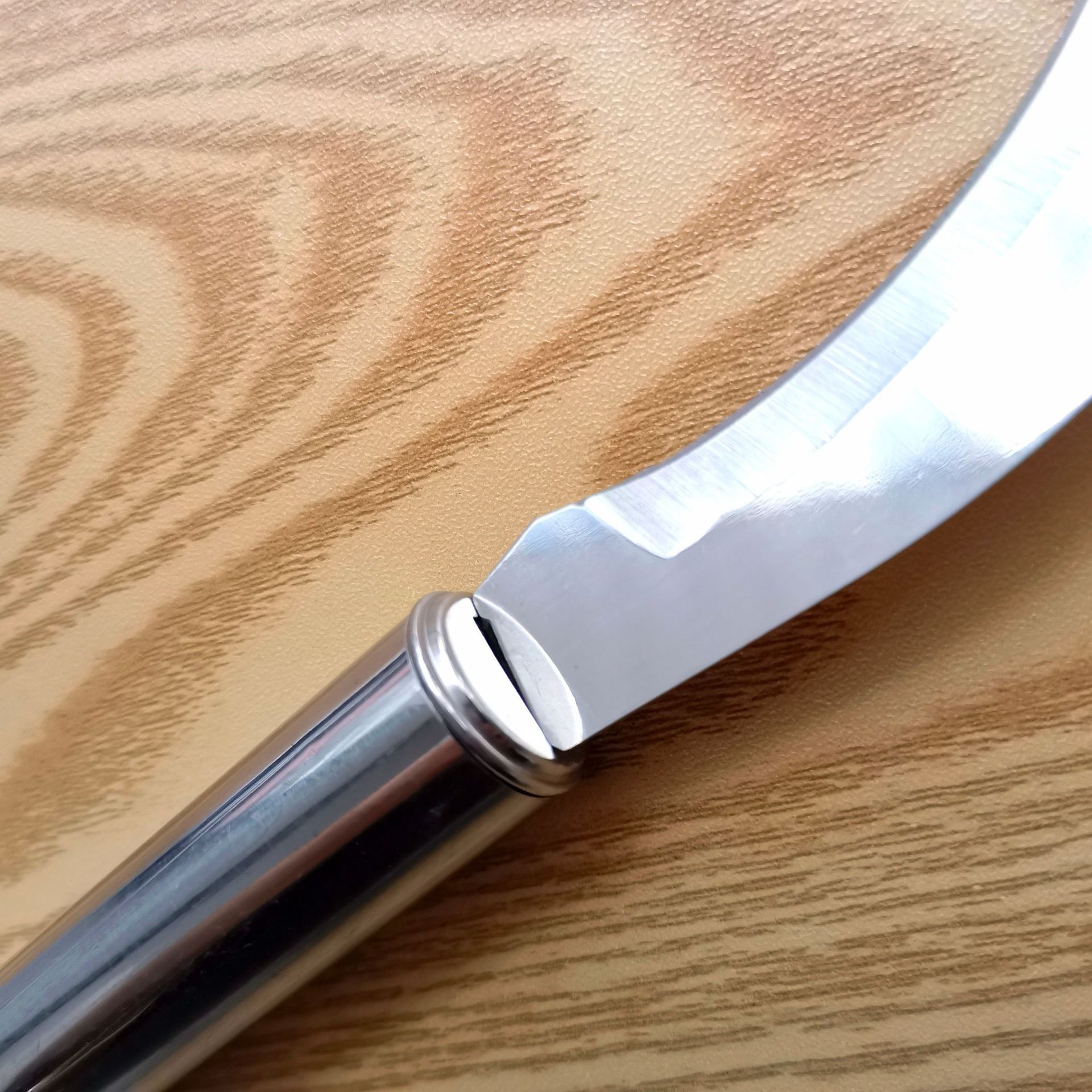 钢柄菠萝弯刀不锈钢圆柄削皮刀水果刀香蕉刀菠萝蜜专用刀家用