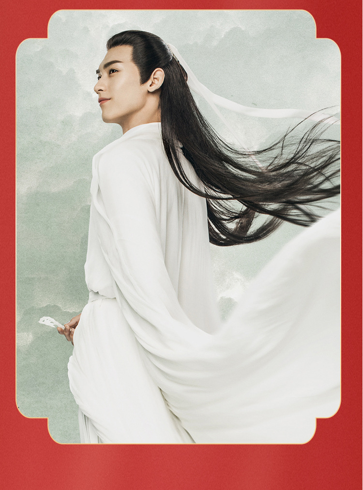 汉服古装头套逼真整顶假发影视剧侠客古风假发男发套长直假发t862