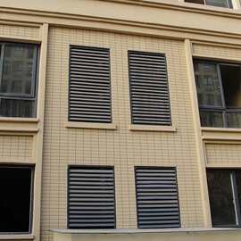 厂家批发锌钢百叶窗空调外机罩工程装饰格栅百叶围挡固定式通风窗