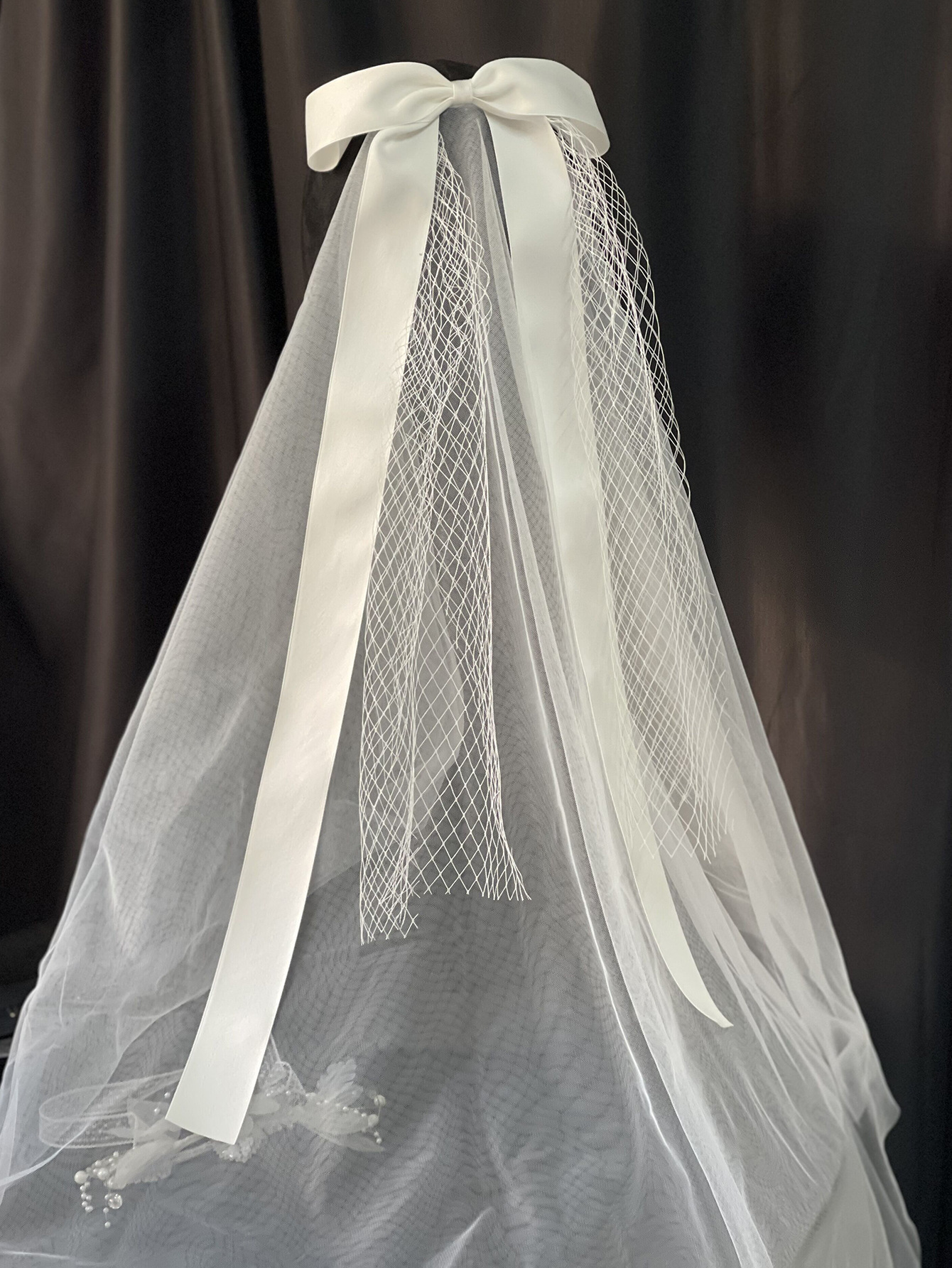 新娘头饰新品蝴蝶1米长头纱两用影楼摄影旅拍跟拍-阿里巴巴