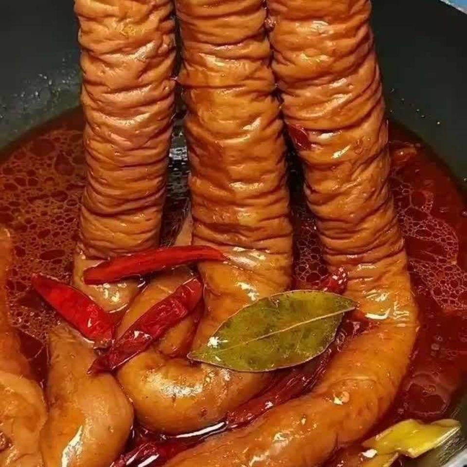 熟食网红空心无油大肠头大肠圈大肠头红烧大肠头卤大肠头猪肚肺片