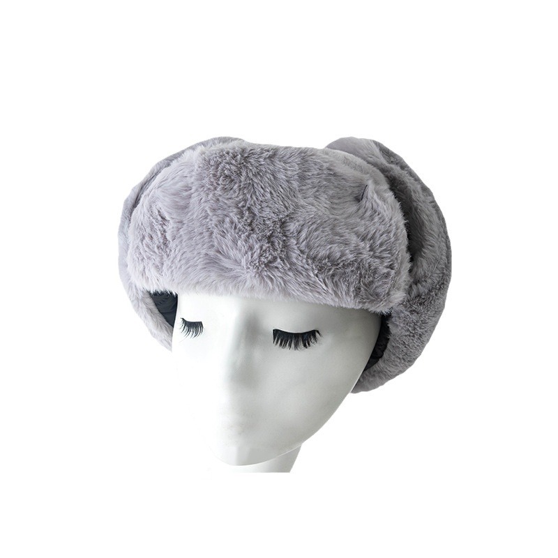 Cold-Proof Imitation Rabbit Fur Female Winter Outdoors Thickening Ushanka Plush Korean Version Tide Warm Hat Ear Protection Cycling Northeast