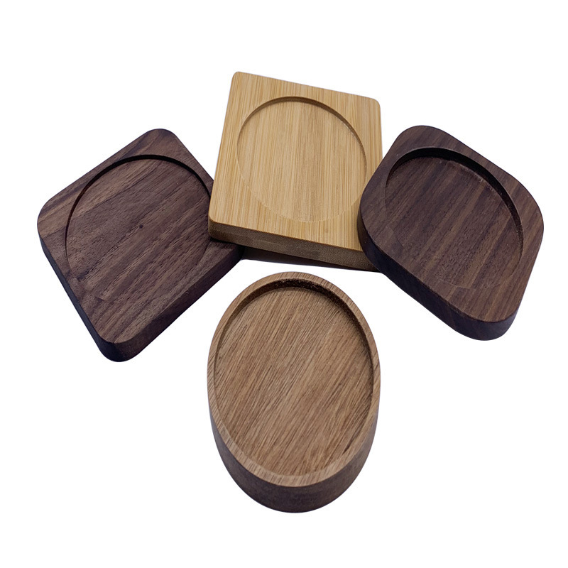 木制杯垫餐垫木杯垫隔热垫木质桌面摆件创意方形防烫杯垫实木茶垫