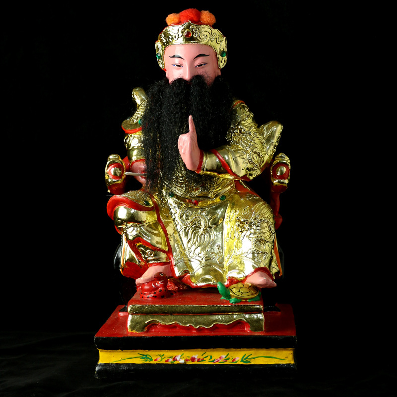 玄武祖师摆件樟木真武大帝祖师爷玄天上帝樟木雕刻神像批发