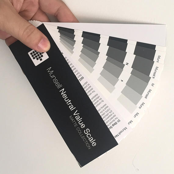 潘通蒙赛尔pantone明度精选哑光色卡本m50135黑白灰系列色板册