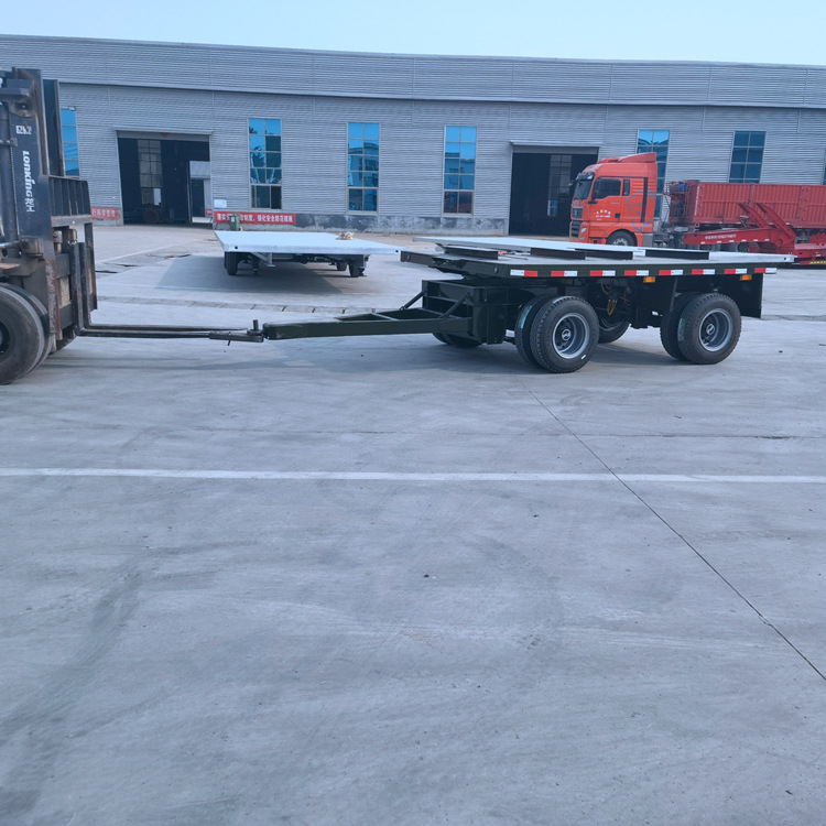 55米全挂拖车 滚珠转盘式平板半挂车-阿里巴巴