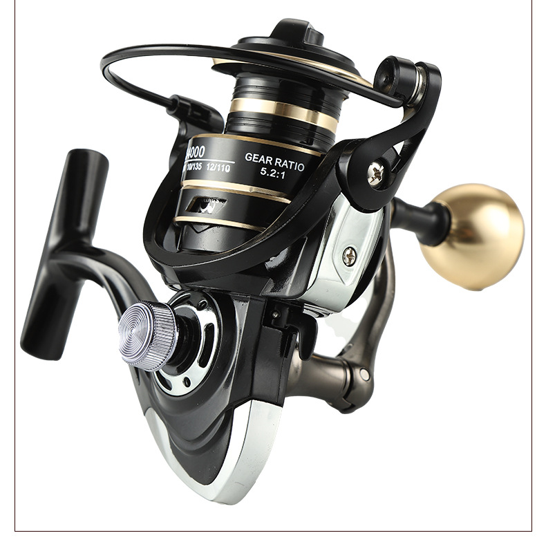 Fishing Gear Fishing Reel Fishing Wheel Telescopic Fishing Rod Wheel Fishing Reel Long Cast Wheel Anti-Collision Fishing Wheel Wholesale All Metal Spinning Reel