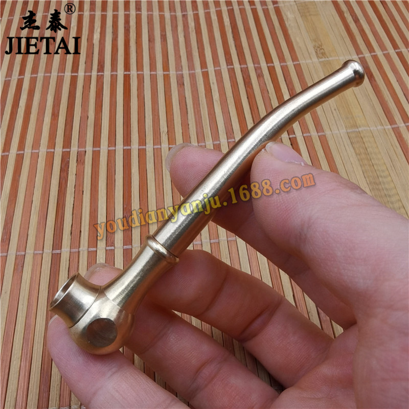 纯铜迷你锤子斗 黄铜三用烟嘴粗细两用插烟嘴 循环过滤型吸烟器