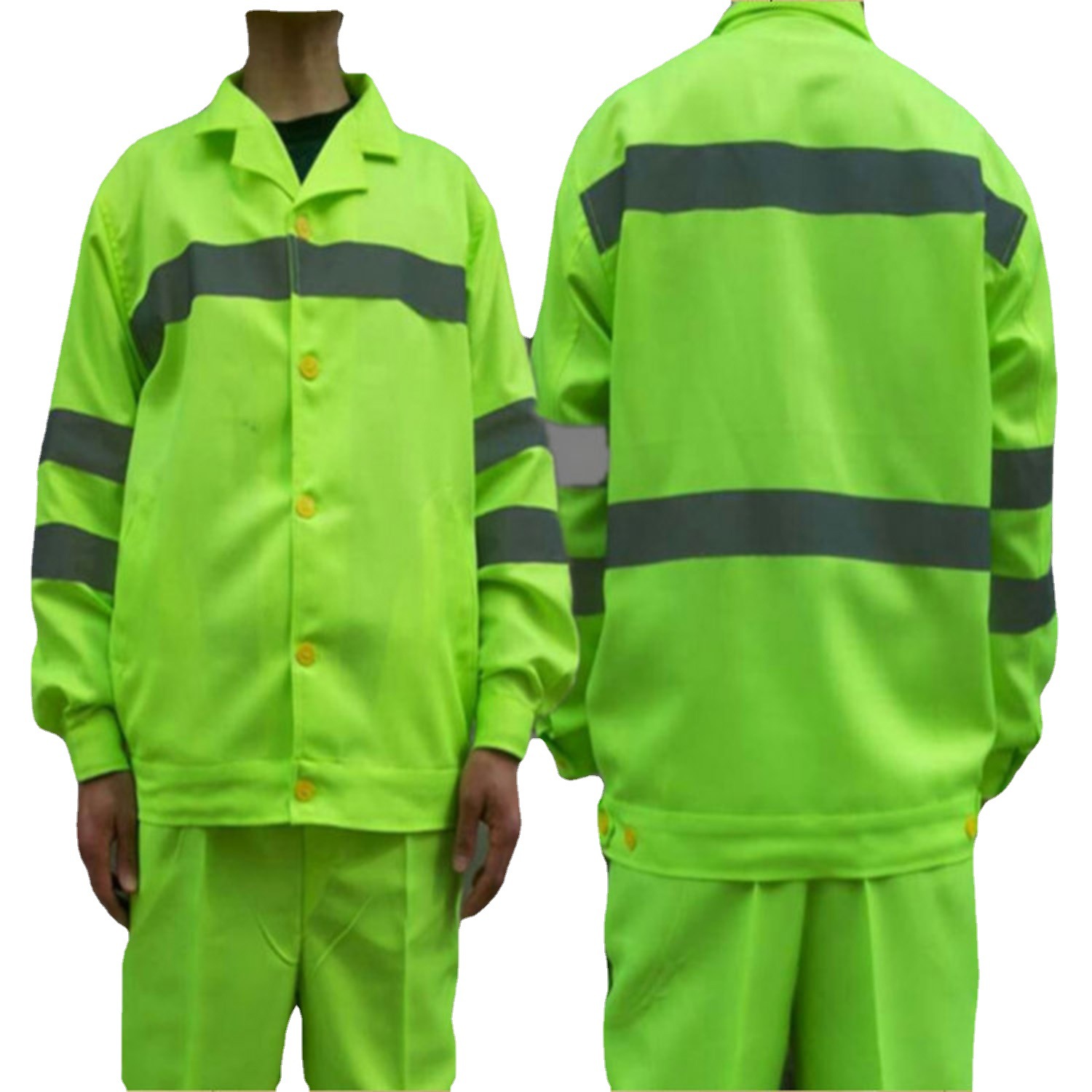 春秋长袖环卫工人工作服套装园林绿化公路养护保洁服劳保批发定做