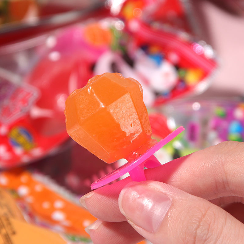 戒指糖钻石糖网红创意儿童零食手指糖水果硬糖六一礼物糖果速卖通