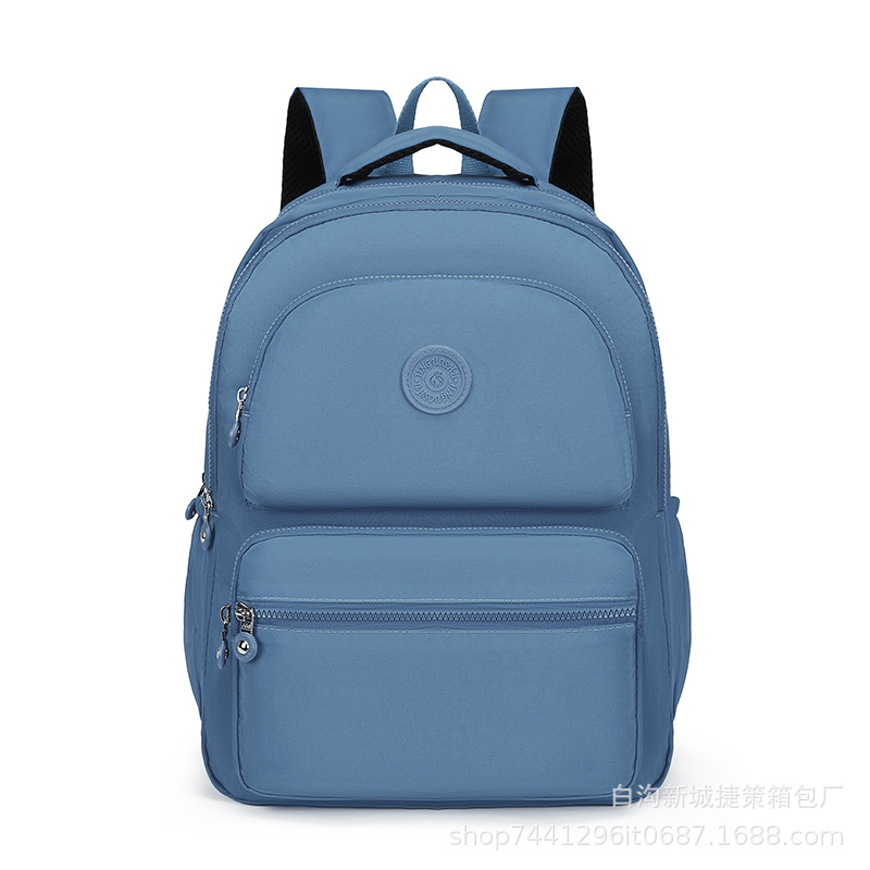 New Backpack Large Capacity School Bag Travel Bag Simple Casual Unisex Schoolbag