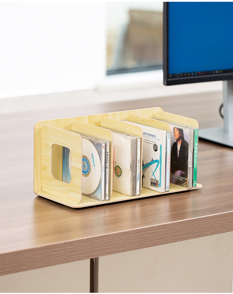 cd架木质收纳创意展示架dvd光碟影片架光盘储物柜盒子唱片架