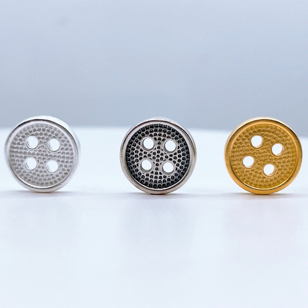 925纯银纽扣配饰工厂批发淘宝直播爆款银扣diy手工设计编织饰品扣