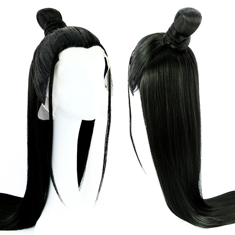 汉服假发型古风明制男简单整顶长发古装假发男仙剑男士古代造型男