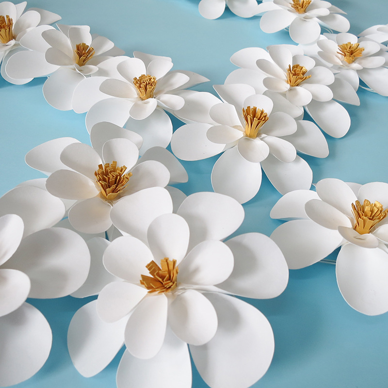 立体纸花婚礼道具布置饰品橱窗装饰布置卡纸花百合纸艺花