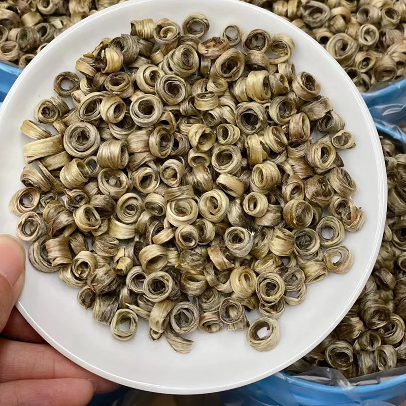 茉莉女儿环茉莉花茶小环嫩芽 广西茉莉白玉环浓香型茶叶500g 批发