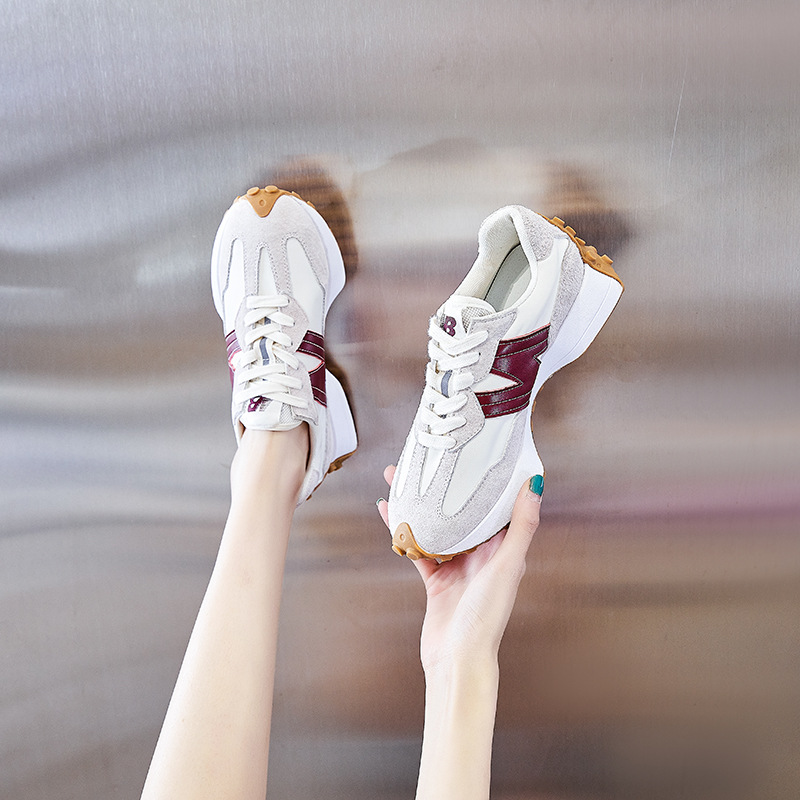 小蛮腰单鞋夏新款n字厚底透气阿甘鞋韩版休闲运动低帮学生单鞋