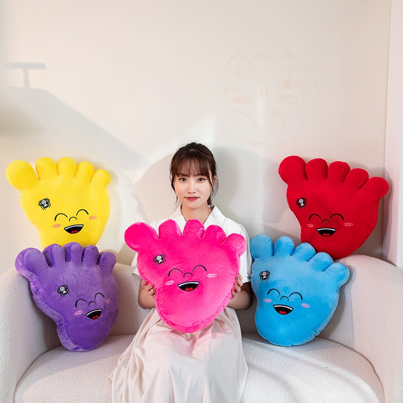 多巴胺脚掌抱枕搞怪胖脚丫靠垫居家沙发装饰靠枕午睡趴枕久坐靠背