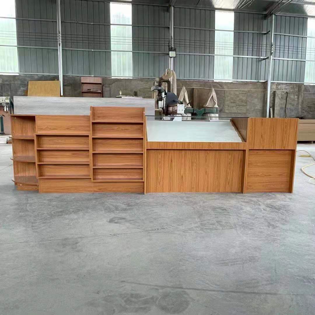 需购2022秋简易吧台简约现代收银台小型店铺柜台桌服装店便利店美容院