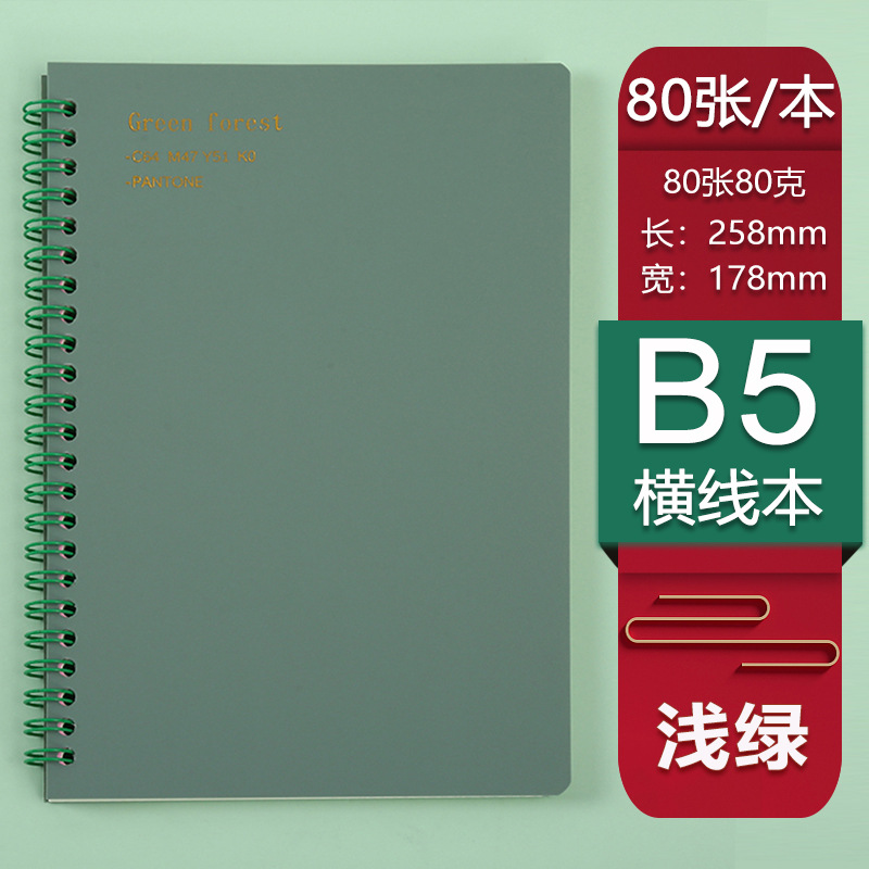 Retro Morandi Spot A5 Coil Notebook Pp Loose Spiral Notebook Can Be Used as Notebook Student Exercise Book Factory Direct Sales