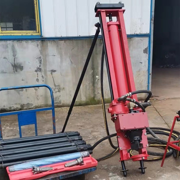 各类岩层钻孔钻机 100型潜孔钻机全气动 移机方便工地打孔工程