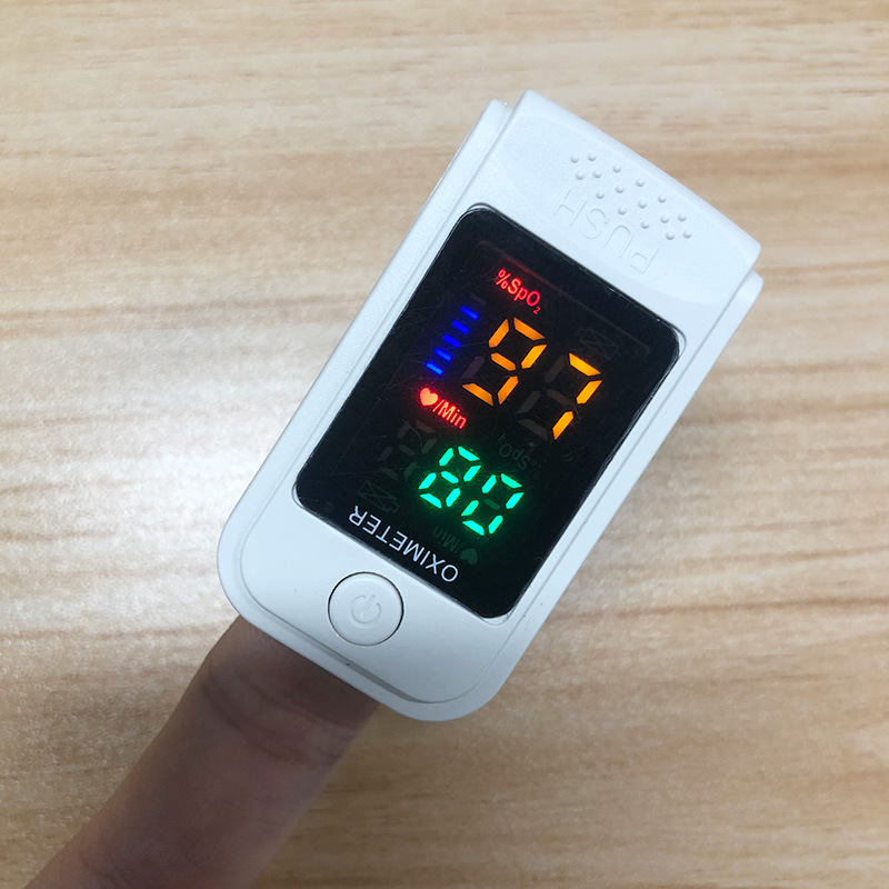 Lk89 White TFT Blood Oxygen Machine Fingertip Oximeter Pulse Heart Rate Monitor Factory Outlet