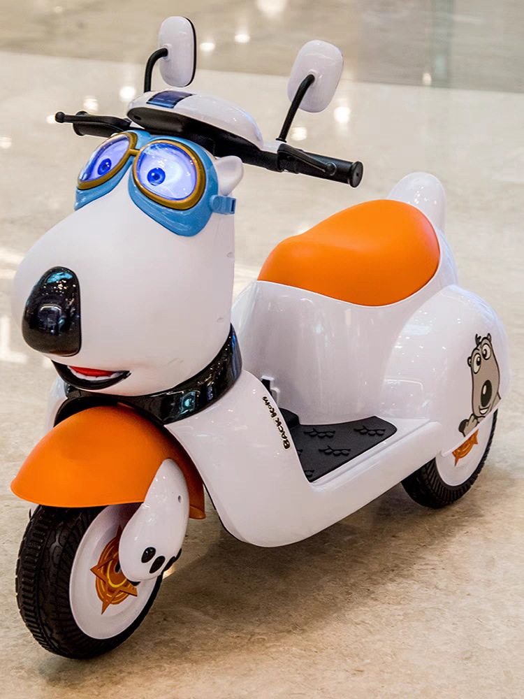 倒霉熊儿童电动车摩托车三轮车可坐1-6岁男女宝宝婴儿小孩电动车