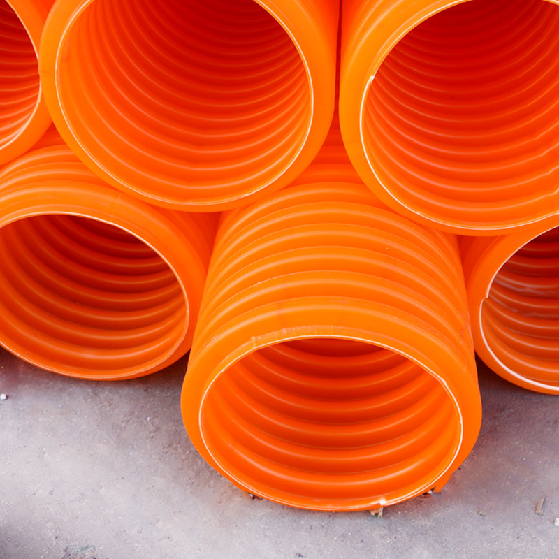 mpp单壁波纹管聚丙烯高压波纹管厂家通信直埋聚丙烯非开挖波纹管