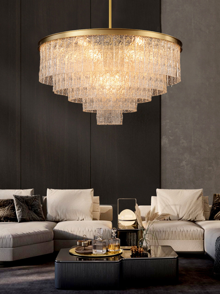 后现代轻奢客厅主灯吊灯餐厅创意主卧室设计师高档别墅全铜灯具