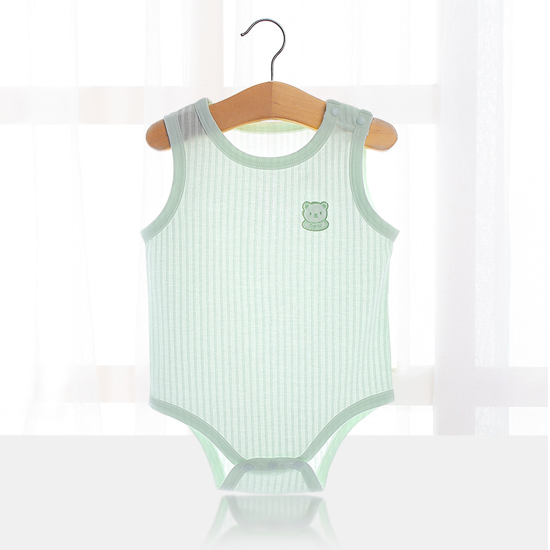 Newborn Baby Clothes Pure Cotton Baby Jumpsuit Summer Vest Onesie Triangle Rompers Romper Summer Thin