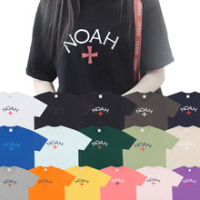 Noah远征军十字架logo印花ins美式潮牌宽松纯棉短袖女情侣T恤男