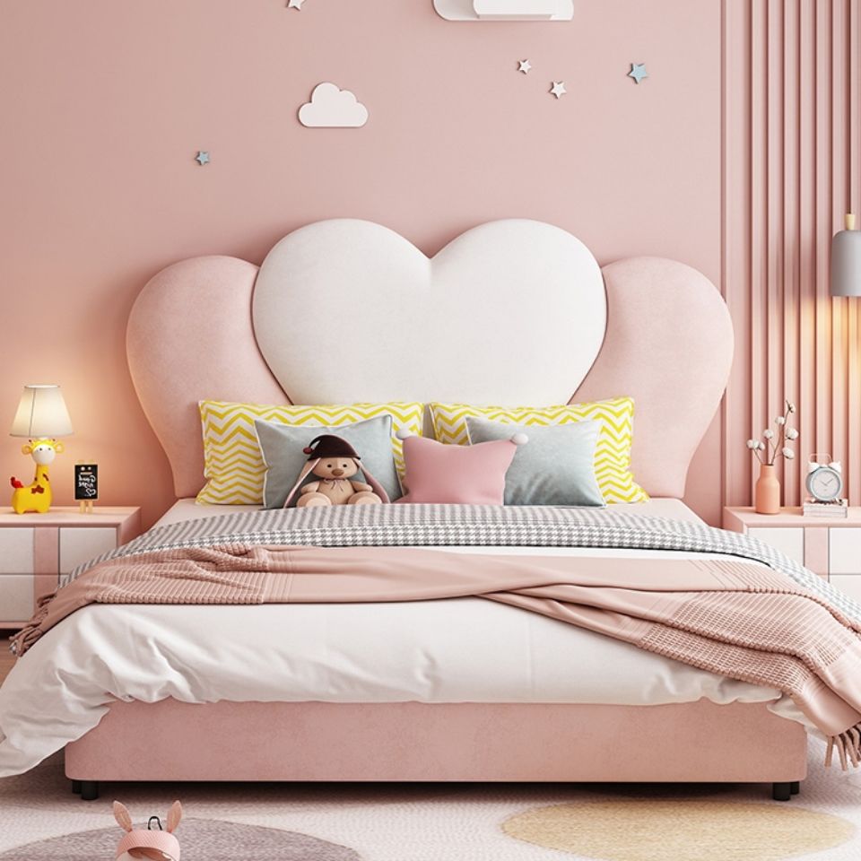 成人公主床轻奢现代简约卧室双人创意网红少女粉色婚床梦幻城堡