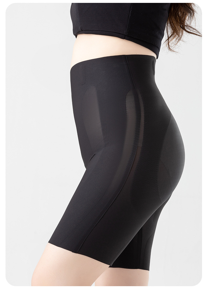 大码卡卡收腹提臀裤胖mm200斤不掉裆夏季薄款悬浮裤五分打底短裤