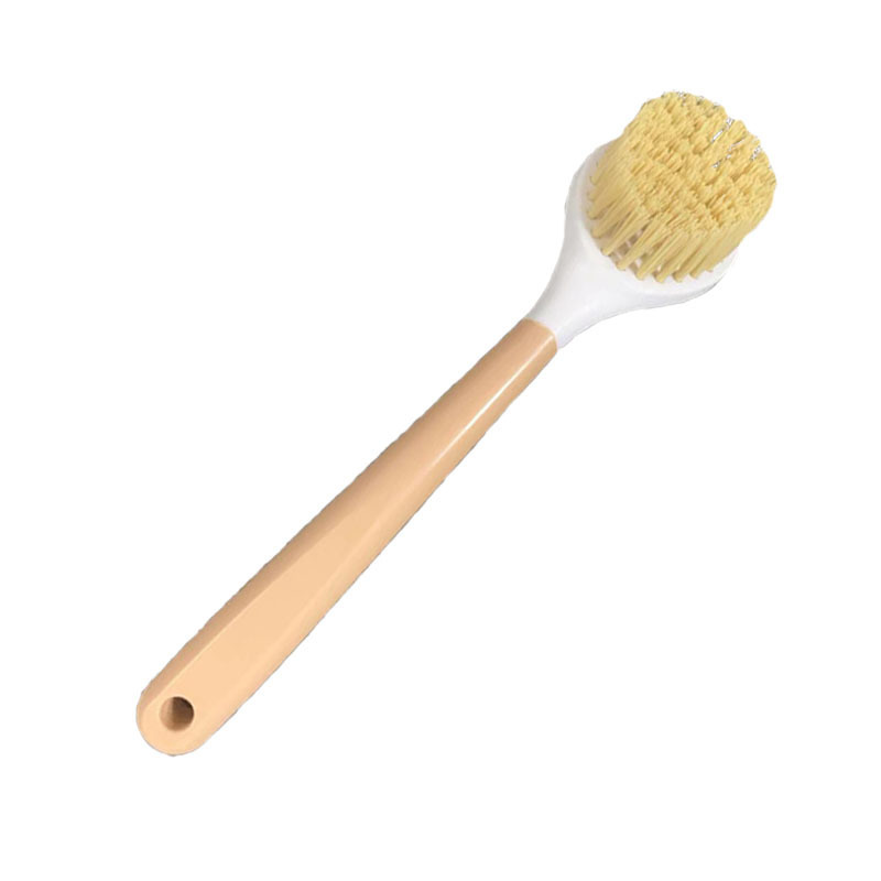 Dish Brush Household Kitchen Long Handle Dish Brush Non-Hurt Pot Oil-Free Marvelous Pot Cleaning Accessories Wooden Handle Decontamination Cleaning Brush