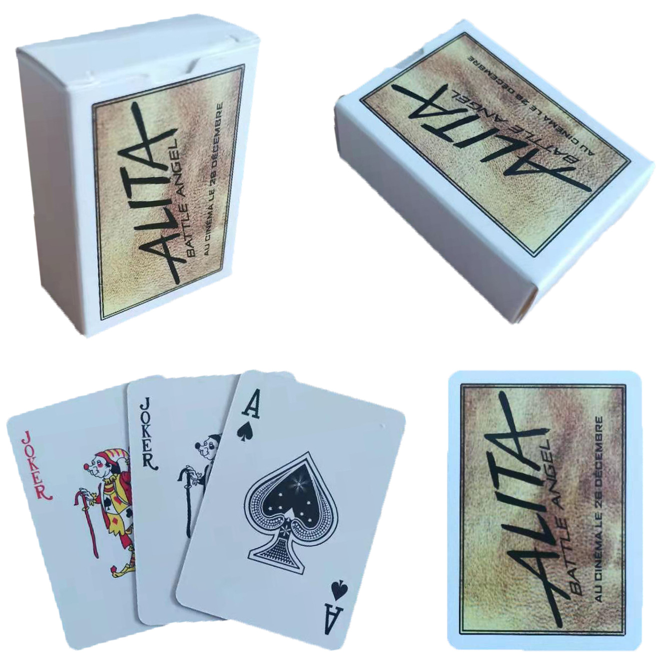 迷你扑克牌 定制280g灰芯纸来图加工定做纸质扑克趣味迷你扑克