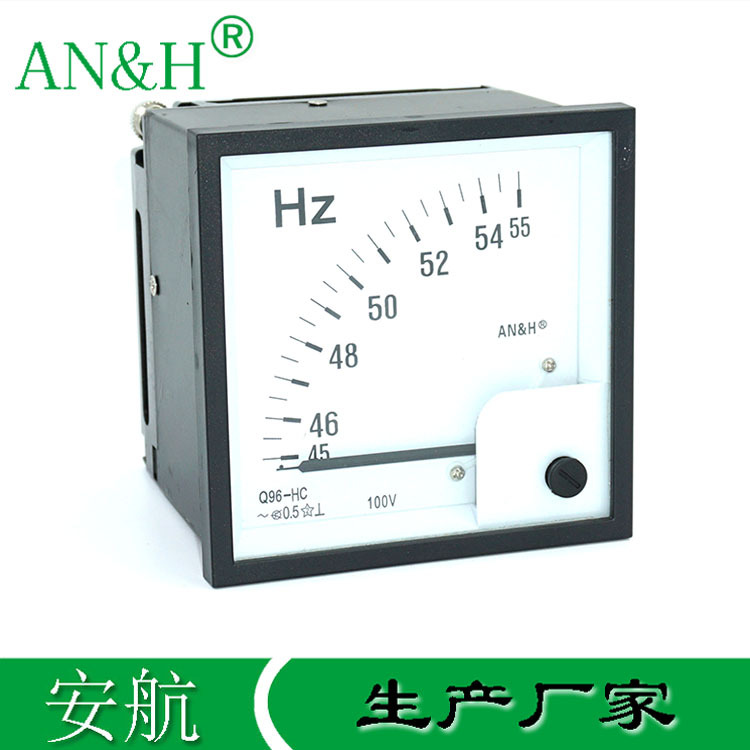 金属壳 Q96-HC频率表 45-55HZ 55-65HZ 45-65HZ F96-HZB 船用仪表