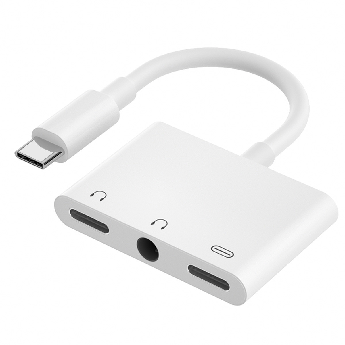 三合一type c音频转接器usb c 转3.5音频转接头适用于华为