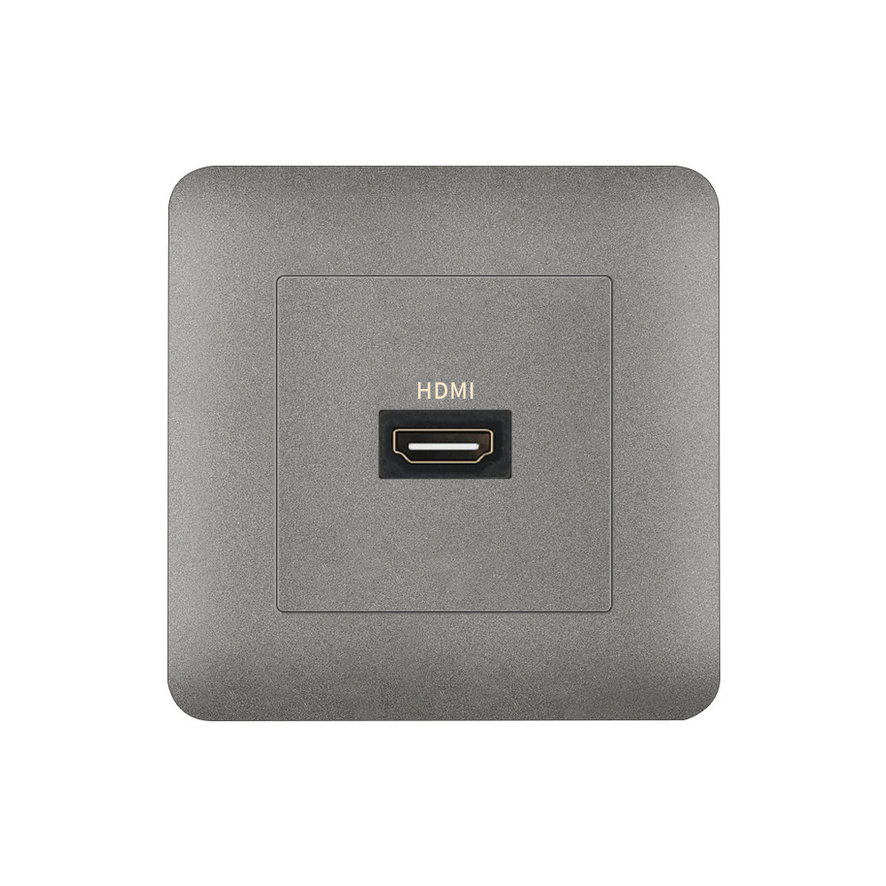 fiko86型暗装多媒体面板 4k高清线视频数字电视插座 直插hdmi插座