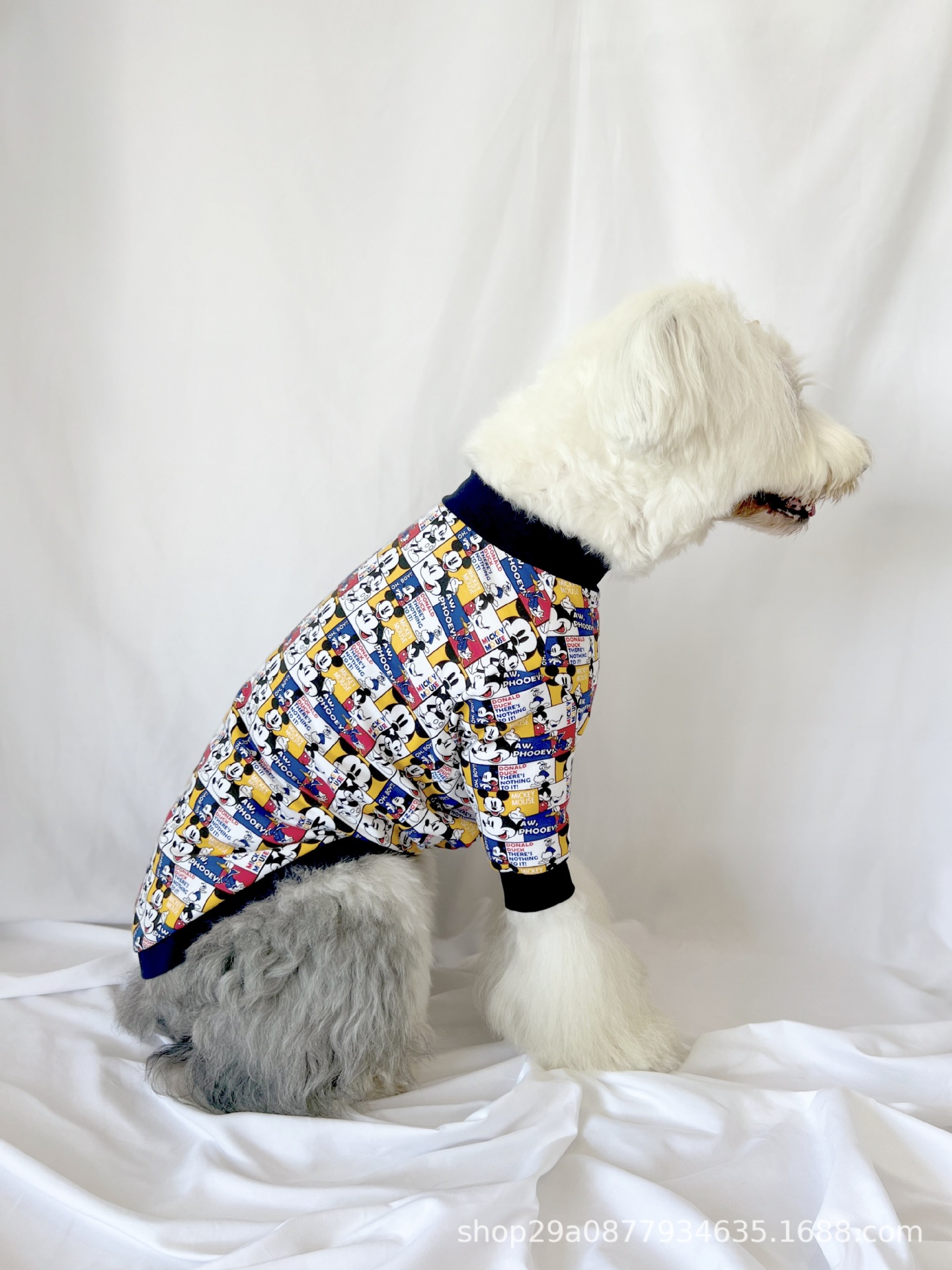 宠物狗狗衣服卡通秋冬磨毛两脚衣大型犬金毛古牧巨贵萨摩耶拉拉