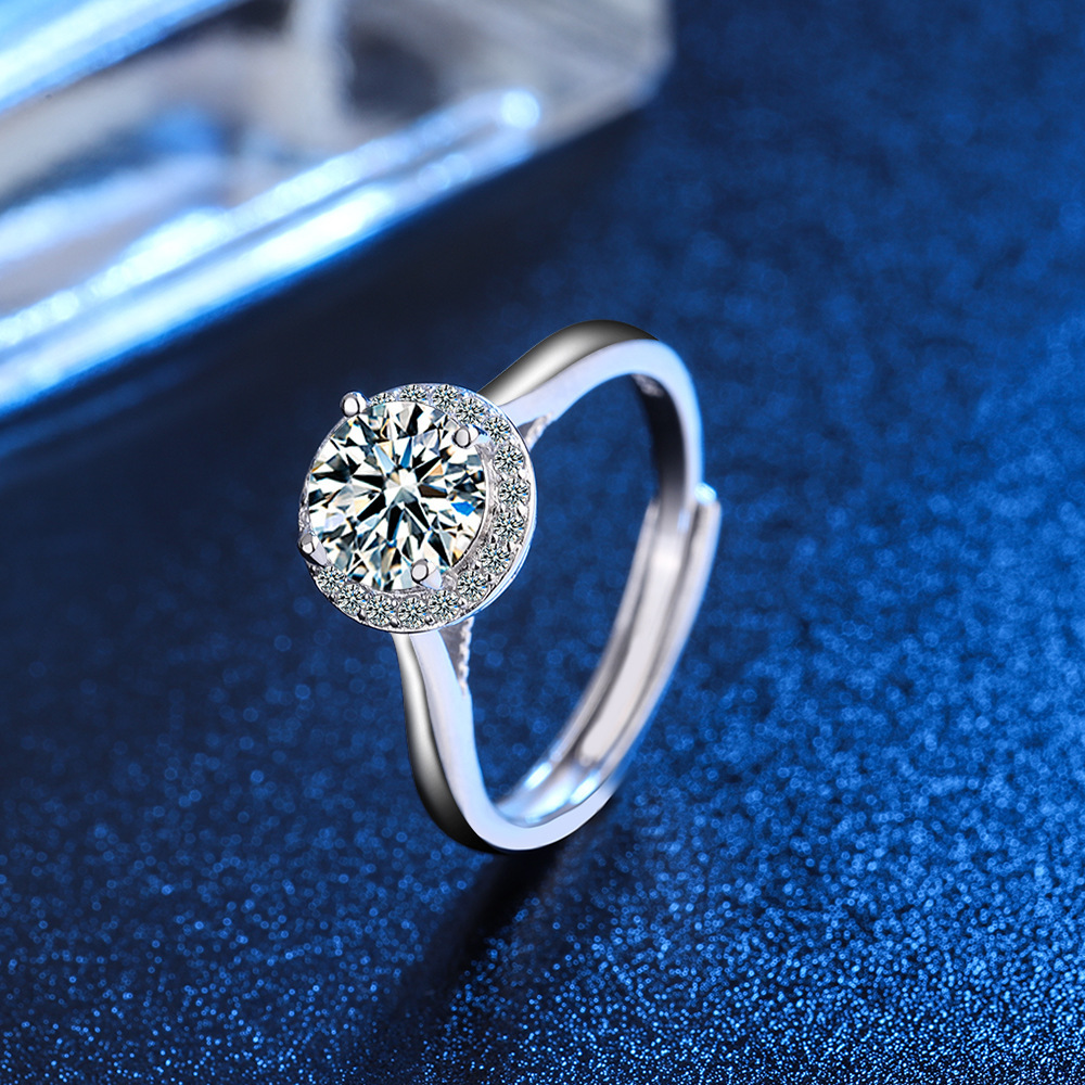 戒指女韩版镶钻皇冠造型气质锆石指环直播货源-阿里巴巴