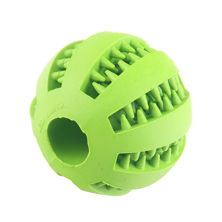 Dog Toy Food Dropping Ball Teether Ball Educational Relieving Stuffy Bite-Resistant Pet Food Leakage Toy Molar Tooth Cleaning Watermelon Ball