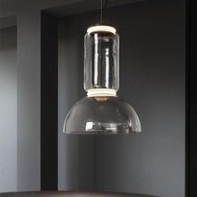 意式餐厅吊灯现代简约玻璃楼梯灯北欧设计师创意展厅吧台床头吊灯