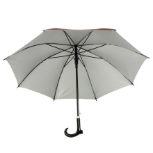 JW长柄手杖拐棍雨伞纯色多功能老人拐杖伞加长防风太阳伞登山伞