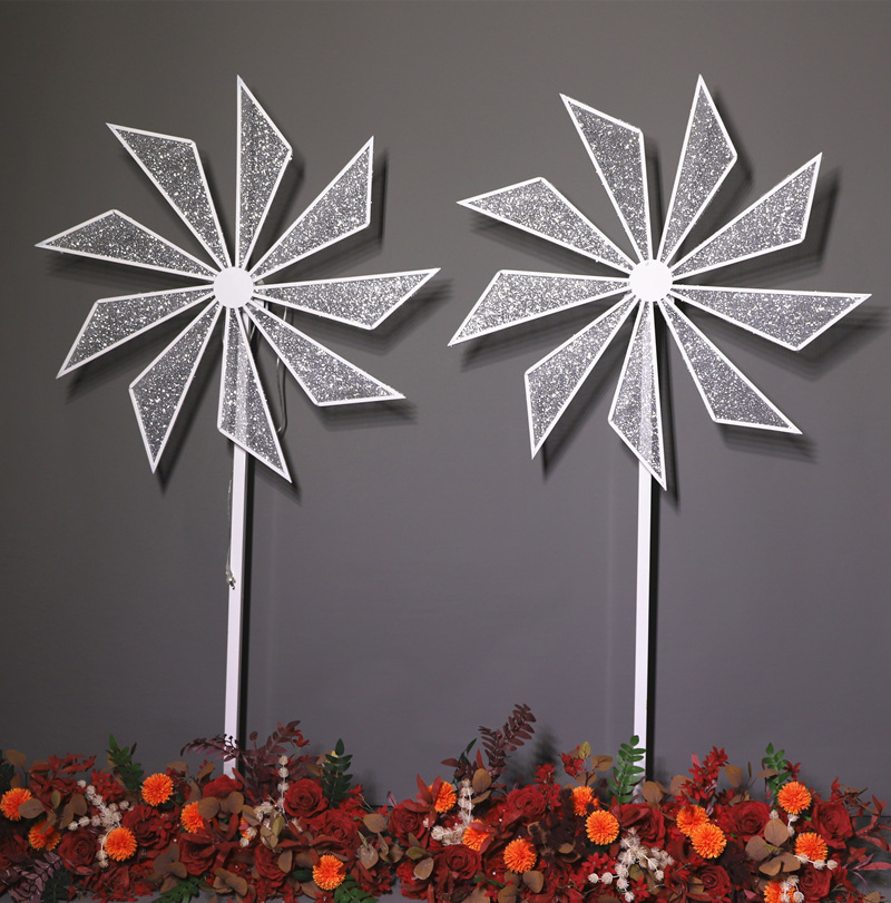 新款风车系列旋转摩天轮婚庆装饰 场景布置路引婚庆用品道具铁艺