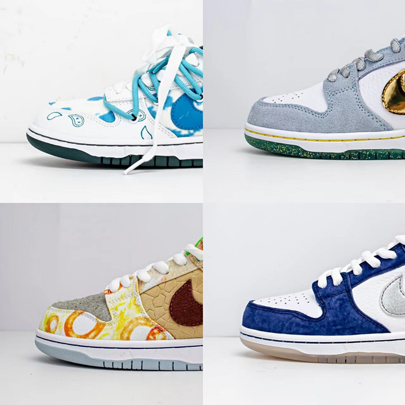 高版本莆田鞋dunk sb黑白熊猫北卡蓝冰雪奇缘低帮板鞋情侣运动鞋