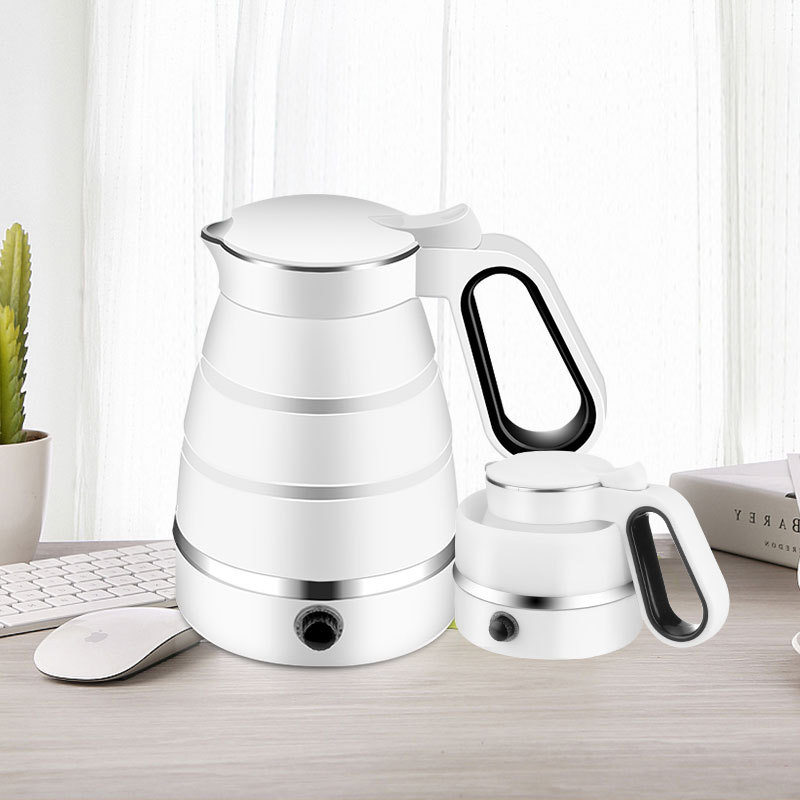 华迅仕旅行家用便携式折叠硅胶热水壶现货迷你电热水壶跨境现货