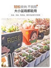 ZZ8N批发多肉花架分层置物架阳台花盆架可伸缩架室内飘窗角落窗台