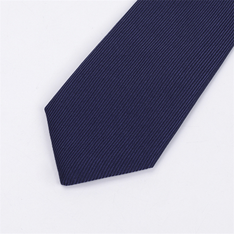 现货男式工装领带成年几何型长柄男独立包装藏青色领带商务形状