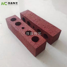 厂家批发砌墙砖多孔清水砖240*60*60建筑用红色条砖中式外墙砖